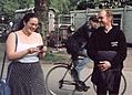 StarGirl, Julias and a blurry cyclist.