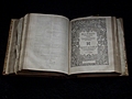Geneva Bible open part-way