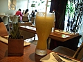 Yellow milk shake