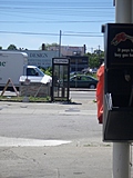Distant telephone booth