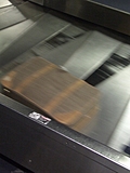 The luggage flew past