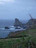 Atop the Cornish cliffs