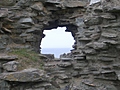 Ruins of Tintagel Castle 7: Hole in the castle wall