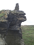 Ruins of Tintagel Castle 11: End of the wall 2