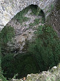 Restormel Castle 28: Looking down the well