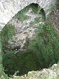 Restormel Castle 29: Looking down the well 2
