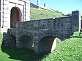 Pendennis Castle 2: bridge over the moat