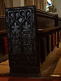 Parish Church 14: Carved end of a pew 2