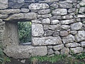 Window in old stone wall