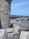 Looking past the round tower