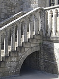Stone steps over arch