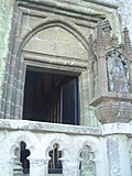 Looking in to the church
