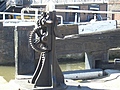 Lock sluice opening gear