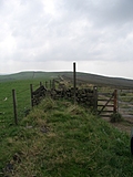Stone wall and path