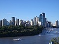 Downtown Brisbane from a distance