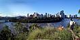 Brisbane island on the river