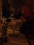 Anders eats dessert