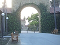 Creeper-covered gateway