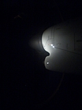 Plane engine at night 2