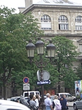 Toilettes and a lamp-post