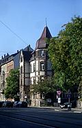Building with turret