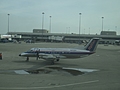 Parked plane