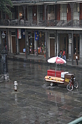 Jackson Square in the rain