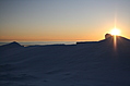 Point Petre Snow Sunset With Mysterious Sun