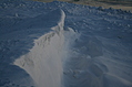 Snowbank and trough 1