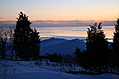 Looking down to the lake