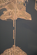 Belleville Bridge from above