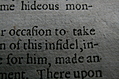 Closeup words 1: of this infidel
