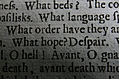 Closeup words 5: What order have they... What hope? Despair.