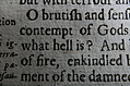 Closeup words 8: what hell is? of fire,