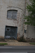 Old wooden garage door 1