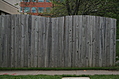 Wooden fence