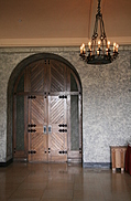 The conference hotel, an internal doorway