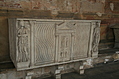 Pegasus stone coffin: front view