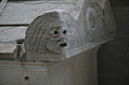 Theatrical mask from late Roman stone coffin 1