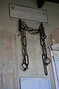 Ancient rusty chains