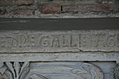 1700-year-old stone coffin 5: inscription detail
