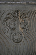 Stone lion's head with ring 1