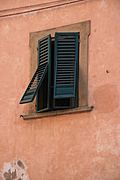 Hinged window-shutter