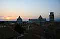View from the Hotel Balcony 2: Pisa Sunset