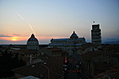 View from the Hotel Balcony 4: Pisa Sunset