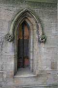 Boarded-up window