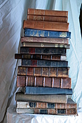 Pile of old books N