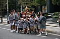 Children carrying the mikoshi