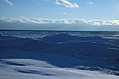 Snowy shore