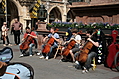 Busking Cellists 1